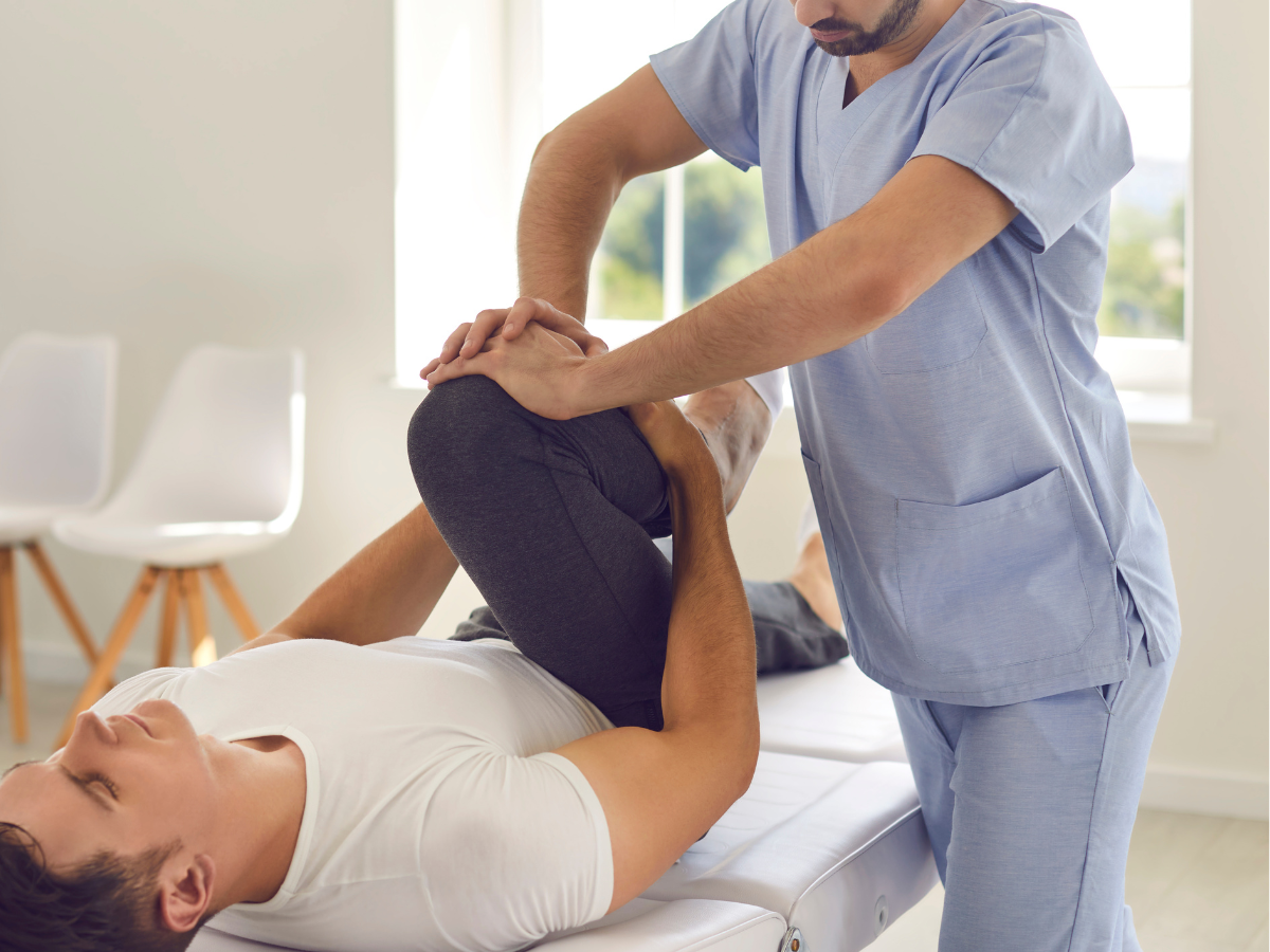 image of practitioner performing chiropractic care on patient