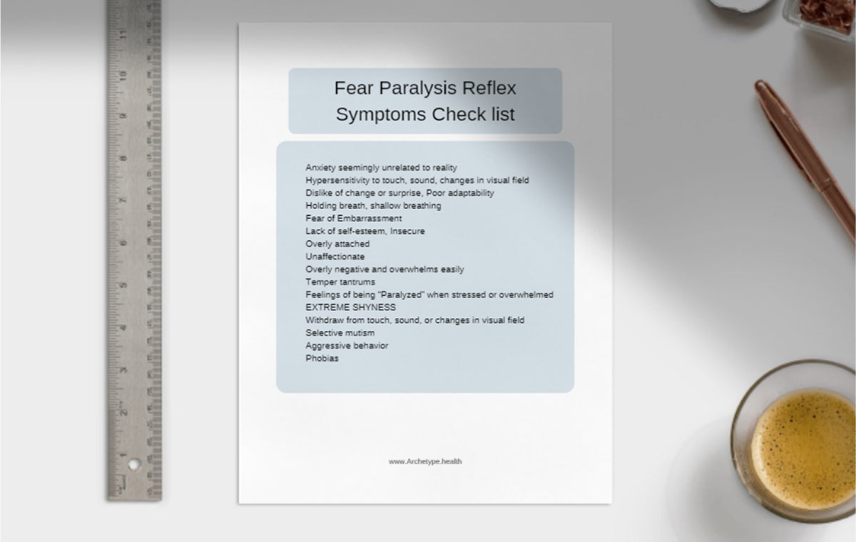 Primitive Reflex Symptoms Checklist